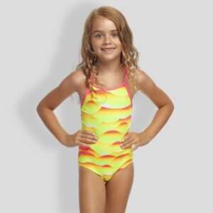 Girls togs Yellow Fluro